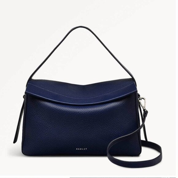 Like New Radley London De Beauvoir navy handbag - Picture 10 of 15